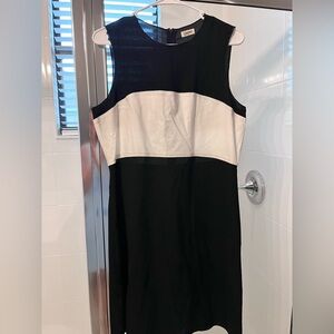 L'AGENCE Two-Tone Black and White  Mini Dress